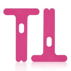 運動護肘肌貼肘部保護肌肉貼健身瑜伽防磨肌內效貼布透氣彈力繃帶, 玫紅色 【T型護肘款】 六片, 1個