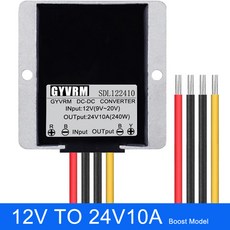 GYVRM 12 V 에서 24 1A 2A 3A 4A 5A 10A 15A 20A 25A 스텝업 DC 컨버터 볼트에서 볼트 120W 부스트 전압 조정기 CE RoHS, A2 12V TO 24V 20A, 12V(9-20V), 24V, 1개