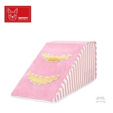 우노구나 [레드퍼피] 버스틴삼각펫스텝(바나나핑크) 애견침대계단