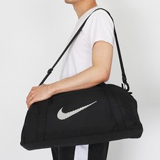 나이키 더플백 짐클럽 헬스 요가 여행 캠핑 운동가방, 블랙, 1개