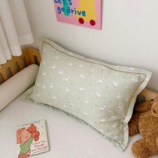 A類全棉雙層紗兒童枕頭套, 春日鴨鴨,35*55cm枕頭套一隻