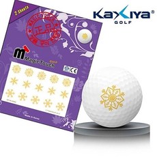 스티커 매직터치 골드메탈 골프공 눈꽃 53809EA 1(pc)