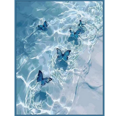 온메이드 DIY 명화그리기 그림그리기 세트 MD-220, 1개, 13 바닷가 나비