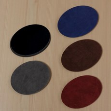 2P 스웨이드 팔꿈치 패치 패딩 니트 맨투맨 가디건 옷수선 패치, 버건디 (4311)