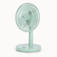 한일 미니 탁상용 선풍기 자동회전 강약조절 사무실 공부방 화장할때, 민트