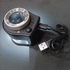 精選優品 珠寶放大鏡 鑑定專用古玩帶LED燈金屬專用看鴿眼高清照紡織珠寶顯示鏡, 充電款120倍高清雙面鏡雙燈放, 1個