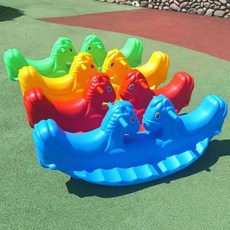 어린이바이킹 교회 놀이터 시소 글램핑 밸런스 유치부 제품, 1개, 34. 투톤 마카롱 블루