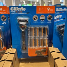 Gillette 질레트 프로글라이드 면도기세트 기 1 + 날 9 코스트코