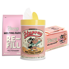 허레이 멜팅페이퍼 포터블 반려동물 휴대용 산책 물티슈 50매 동물용의약외품 인증, 130매통&리필SET+포터블1박스, 1세트, 1개입