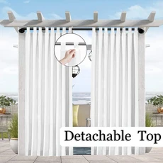 햇라이트 차단 방수 커튼 걸기 이지 탭 파티오 퍼골라 가제보 1PC