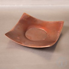 小點心盤 紅銅茶托 精緻餐盤 復古風格, 1個