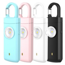 휴대용 호신용 경보기 LED 라이트, 1개, 민트