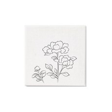 민화샵 캔버스액자 모란 UDPFB0052 (1개입)