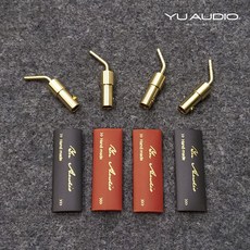 YU AUDIO 香蕉頭轉接座, 1個, 紅色+膠套/1個, 紅色