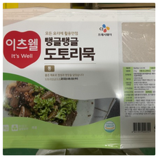 이츠웰 탱글탱글 도토리묵(통), 3개, 2kg