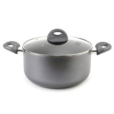 KITCHEN FLOWER 電磁爐適用陶瓷附蓋雙耳湯鍋, 1個, 20cm, 混色