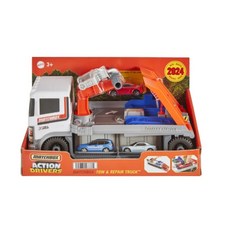 Matchbox Action Drivers 拖車遊戲組，2024 新品，附帶小車, 1個