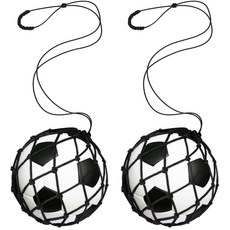 [루이/축구훈련] 리턴볼 트레이닝 네트 (축구 연습용 리바운더 세트), 2개, 블랙