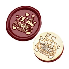 Sealing Stamp Head Wax Stamp Head Emboss Sealing Brasses Scrapbooking Stamp Head, HLJ04, 5AC614950_LJY, 1개