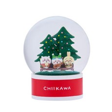 吉伊卡哇 Chiikawa 聖誕水晶球 一番賞最後賞 聖誕裝飾 節慶禮品, Red