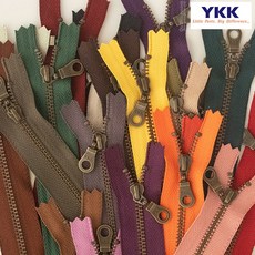 퀼팅맘 YKK지퍼 앤틱 납작드롭 3호, 28cm 레드, 1개