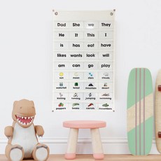 아트박스/아빠차트 아빠차트 NS2C 사이트워드 알파벳리더 단어카드 수납, 아이보리