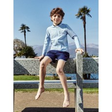 [브랜드정품]아레나 남아동 비치 노아 집업 래쉬가드 세트 수영복(A5BB1BS03)SBL 강습수영복 휴가수영복