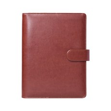 톤랜드 베이직 가죽 6공 다이어리 바인더, 와인브라운