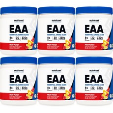 뉴트리코스트 고흡수 EAA 필수 아미노산 파우더 후르츠펀치, 6개