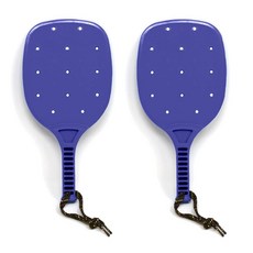 노 워리 스포츠 러기드 라켓 주니어 피클볼 패들 세트 - 학습 연습 그룹 게임 및 다목적 레크리에이션 플레이를 위한 견고한 성형 플라스틱 디자인 미국산