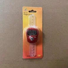 전자 손가락 카운터 링 휴대용 리셋 가능한 디지털 디스플레이 골프 브레이디드 기도 액세서리, A5