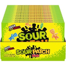 사워패치 키즈 오리지널 소프트 & 츄이 캔디 12개입x99g SOUR PATCH KIDS Original Soft & Chewy Candy, 99g, 1박스
