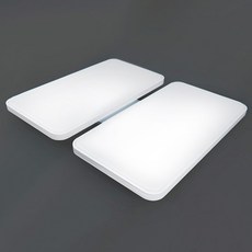 국산 LED 슬림 시스템 거실등 100W 삼성칩 led등 전등 교체 조명 천장등 거실4등, 주광색