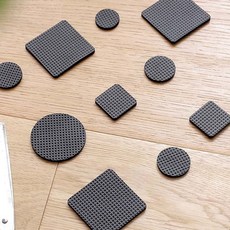 붙이는패드 미끄럼방지패드 의자발 소음방지 매트 긁힘방지 원룸, 사각형30조각2.7x2.7