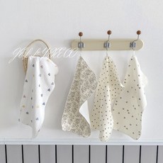 북유럽 인스풍 아기 타월 a류 6단 도톰 순면사 아기 세면타월 보송보송 사각타월 손수건