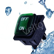 조명 푸쉬 방수 버튼 산업용 전기 집어등 전원 시스템박스 온오프 스위치 표시램프 DIY LED, 1개