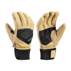 141596 LEKI Copper S 단열 방수 장갑 스키 스노우보드 및 추운 날씨용 - 탠-블랙 미디엄