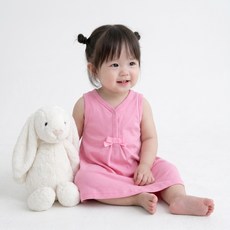 맘앤밥 여아용 핑크 민소매원피스 G010BCDS002