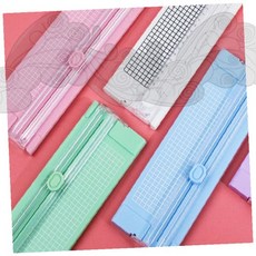 페이퍼 커터기 슬라이딩 재단 눈금자 가이드 홈오피스 문서정리 컷팅매트 핸드크래프트 스크랩북 제작도구, 상세페이지 참조, 퍼플