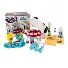 寵物牙醫家家酒玩具(看醫生玩具 兒童玩具 牙醫玩具 牙齒玩具 狗狗玩具), Multicolor, 1套