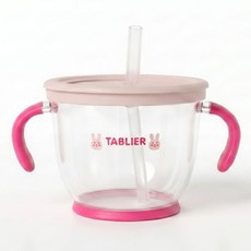 따블리에 유아용 이지 자기주도 양손 빨대컵 BPA FREE, 150ml, 1개, 핑크 150ml, 1개, 핑크