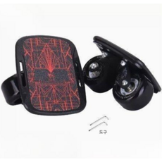 선호그룹 라인스케이트 보드 용품 입문용 댄싱 숏보드 오빗휠 스케이트화 인라인 롤러 피겨 스피드 스케이트, 4세대 ABS 무광플레이트 - 블랙 휠, 1세트