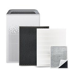 위닉스 공기청정기 호환 필터 제로S 제로2.0 3.0 4.0 AZBE380-HWK 헤파 + 탈취 세트, 1개, 제로S 2.0, 고급형세트+보조필터 1장