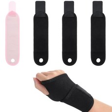 XLiUAX 4팩 손목 지지대 리버서블 압박 스트랩 스포츠 수면 13.6x2.75인치색상 B 조절 가능한 야간, Color B