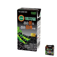 베지밀 검은콩과 검은참깨 두유, 190ml, 32개