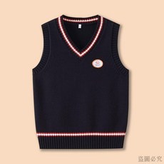 兒童馬甲針織衫學院風打底針織背心耐磨透氣百搭內襯