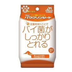 日初 Sunrise 日本 TAURUS 金牛座 清光光濕紙巾犬貓用30抽-溫和清潔保濕滋潤去除異味, 1個, 足裏清潔濕紙巾, 30