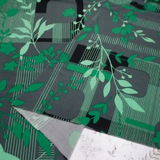 원단대장 폴리스판 프린트 다양한패턴 신축성 찰랑거리는핏 예쁜 자체제작 국내생산 의류원단 15종-3, 1개, 3. 울타리속풀꽃-초록색