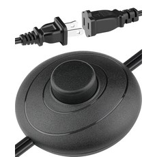 10피트3m 순간 풋 스위치 페달 정상적으로 꺼짐 UL에 등재된 연장 코드와 3-프롱 피기백 플러그 전동 공구 램프 데드맨 전기 액세서리 가변 속도 15A 250VAC에서 길게, on/off 6ft/1.8m