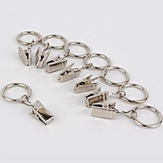 커텐걸이 1세트 커튼레일고리, 대 6P